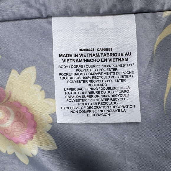 Nike Floral Windrunner Jacket Women's Medium Full Zip Vented Sportswear Black - Picture 10 of 11